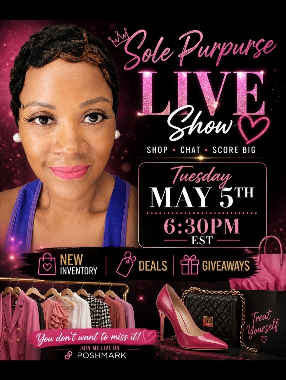 Fashion With Purpurse - LIVE show 5/5 6:30pm